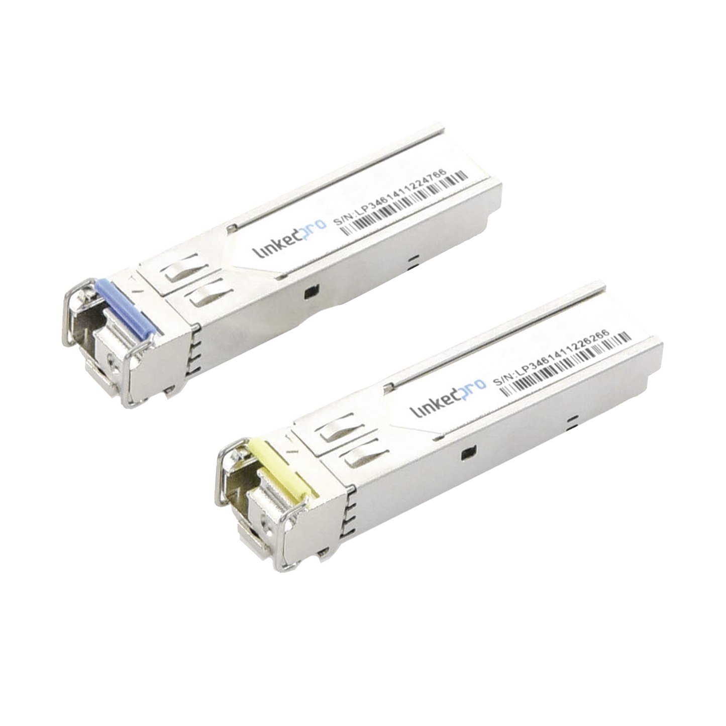 LP-IND-SFP-BD-10G-5 - Transceptores Ópticos Industriales Bidireccionales SFP+ (Mini-Gbic) / Monomodo 1270 & 1330 nm / 10 Gbps / 10GBASE / Conector LC/UPC Simplex / DDM / Hasta 5 km / 2 Piezas