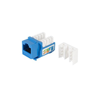LP-KJ-505-BU - M�dulo Jack Keystone Cat5e con Terminaci�n 110 (Punchdown) para Faceplate - Color Azul
