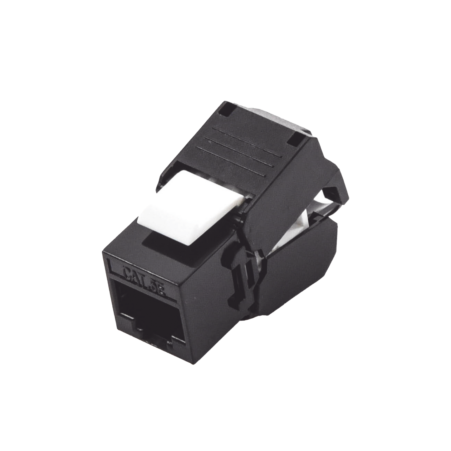 LP-KJ-516-TTBK - M�dulo Jack Keystone Cat5e (Toolless), con Terminaci�n en �ngulo 180 - Color Negro, Compatible con Faceplate y Patchpanel Linkedpro
