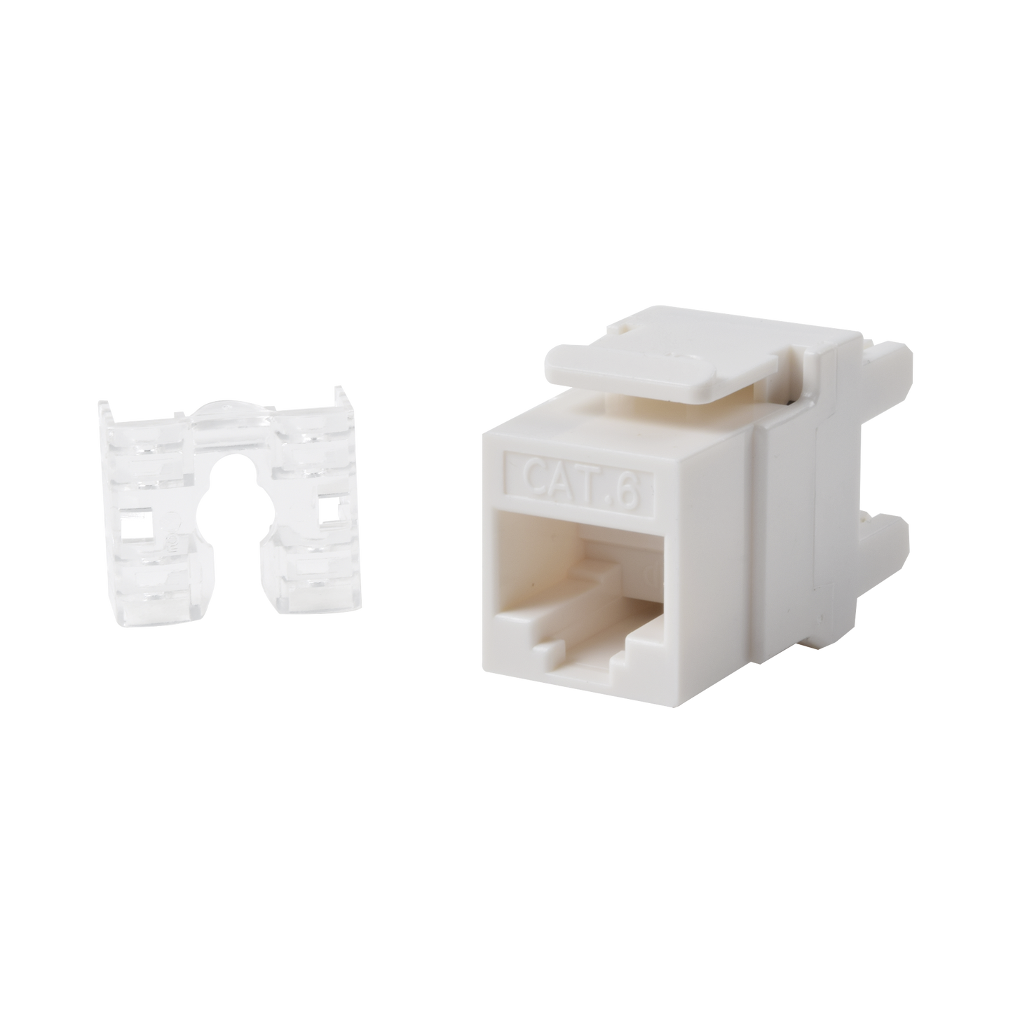 LP-KJ-649-WH - M�dulo Jack Keystone Cat6 con Terminaci�n 110 (Punchdown) �ngulo 180 - Color Blanco