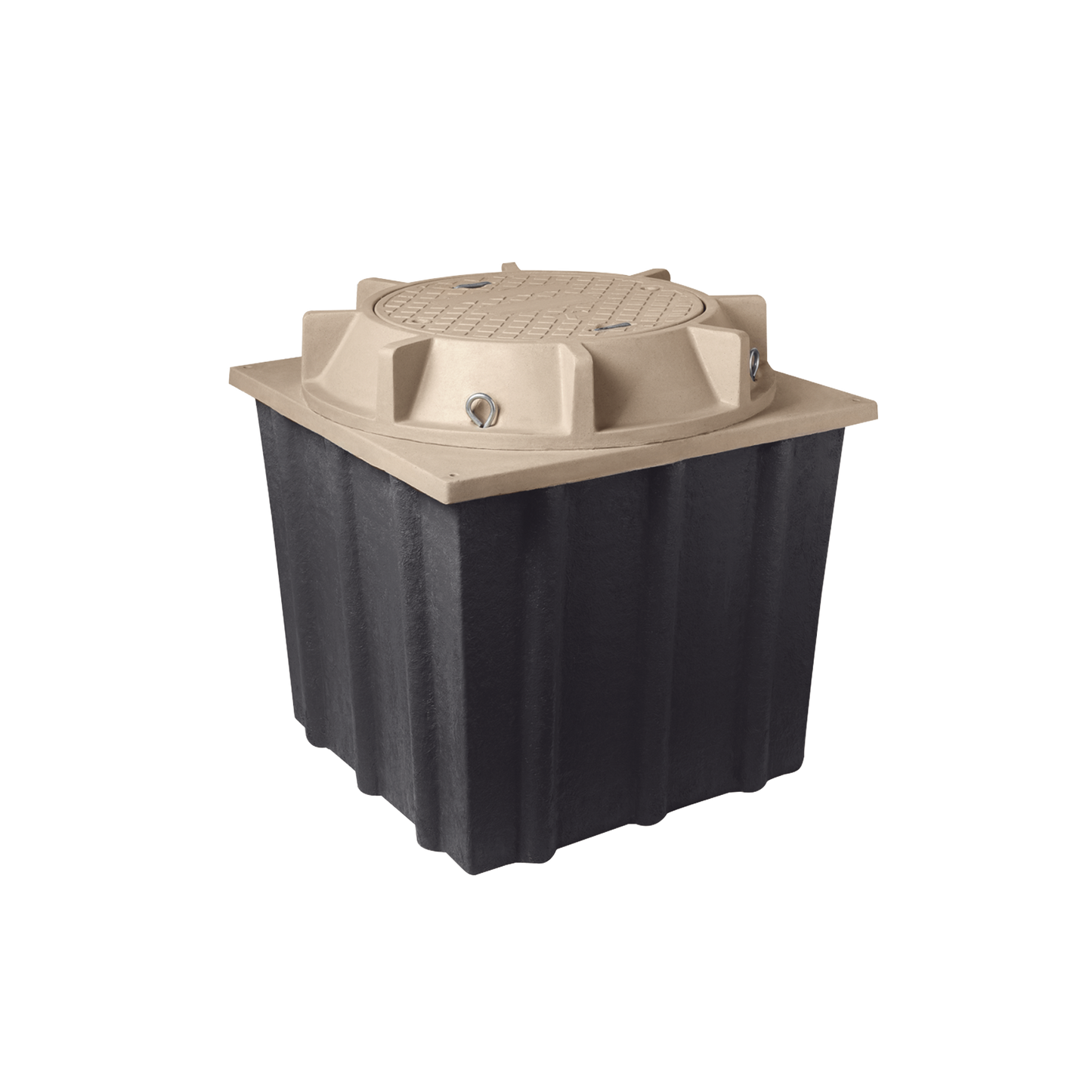 LP-MH-4X4X4 - Registro Manhole con Tapa de Concreto Polim�rico 1.22 x 1.22 x 1.22 Metros (4 x 4 x 4 Pies), Resistencia 20 Toneladas, Uso Vehicular Pesado