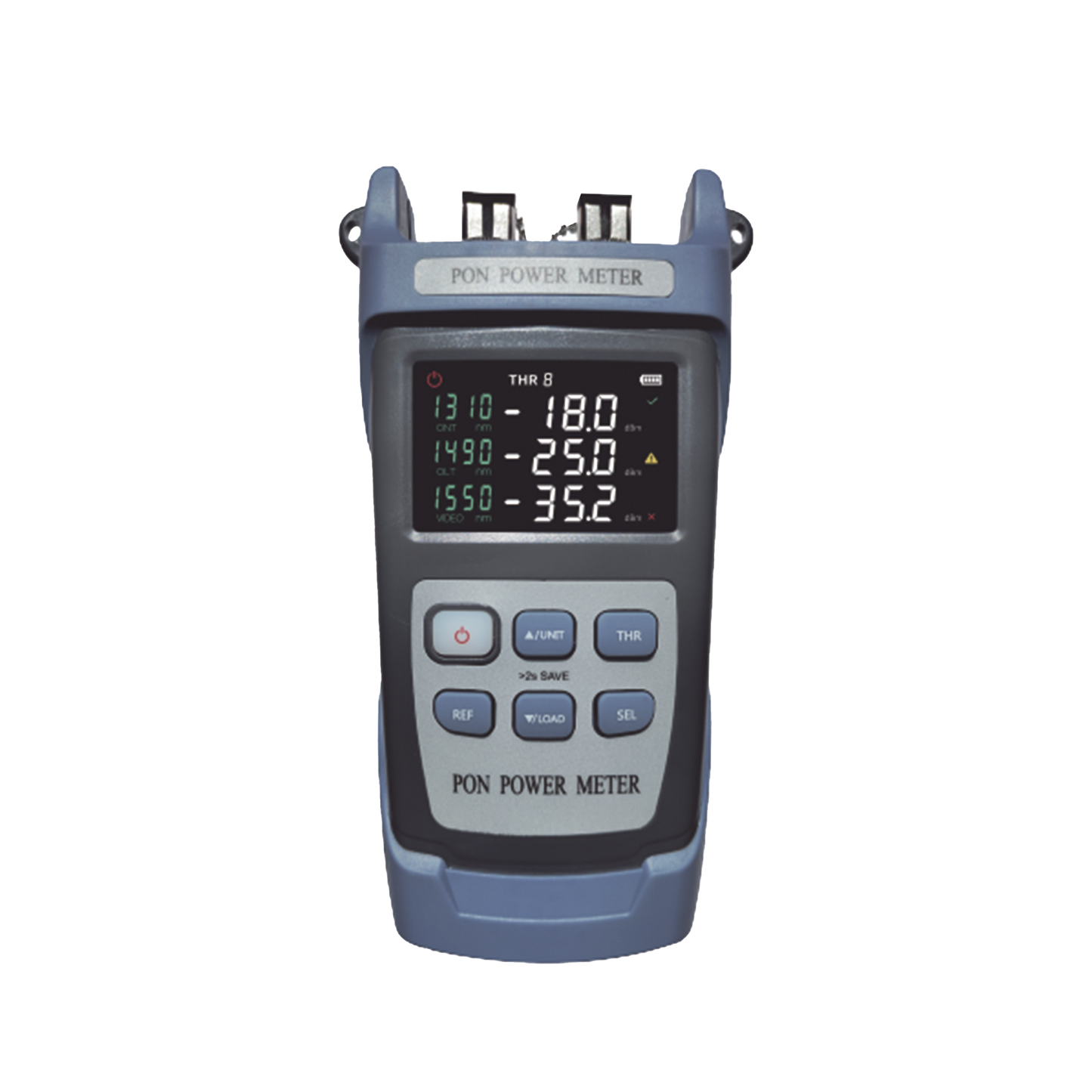 LP-P-OPM - Medidor de Potencia �ptica (OPM) para Fibra �ptica en Redes FTTx / Soporta 3 Longitudes de Onda: 1310nm, 1490nm y 1550nm / Rango de Medici�n de -40 a 25dBm