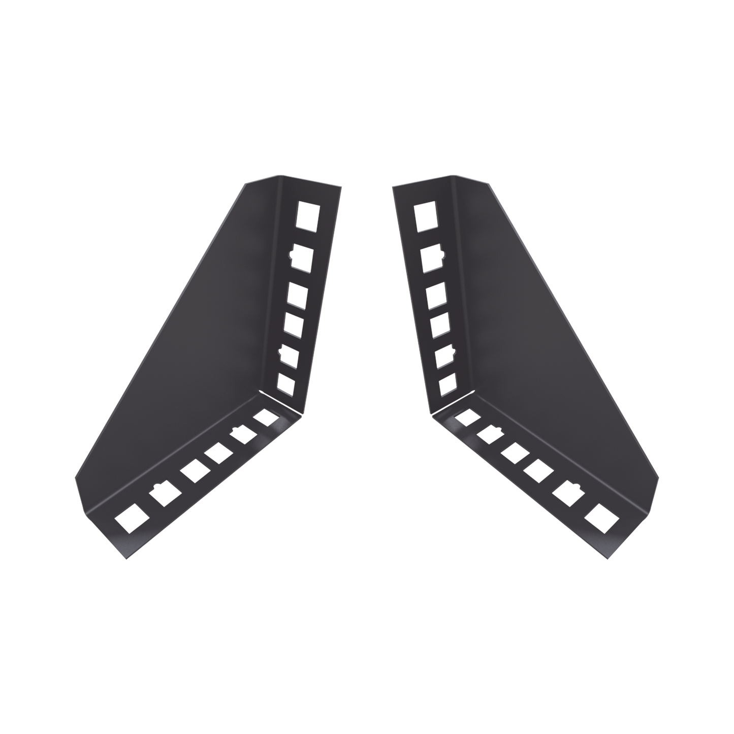 LP-RACK-ADAP Par de Sujetadores para Instalación de Equipo Rackeable en Placa o Pared (hasta 2U), Puede soportar 10 Kg