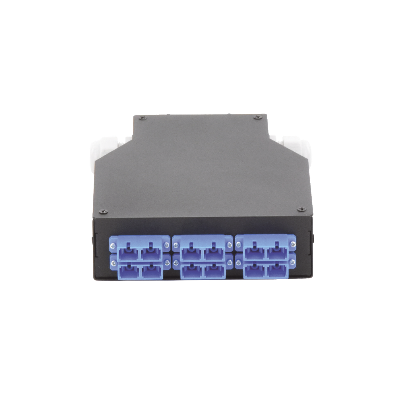 LP-RDSCUSM - Distribuidor de Fibra �ptica para Riel Din, 6 Acopladores SC/UPC Duplex Monomodo con Charola de Empalme