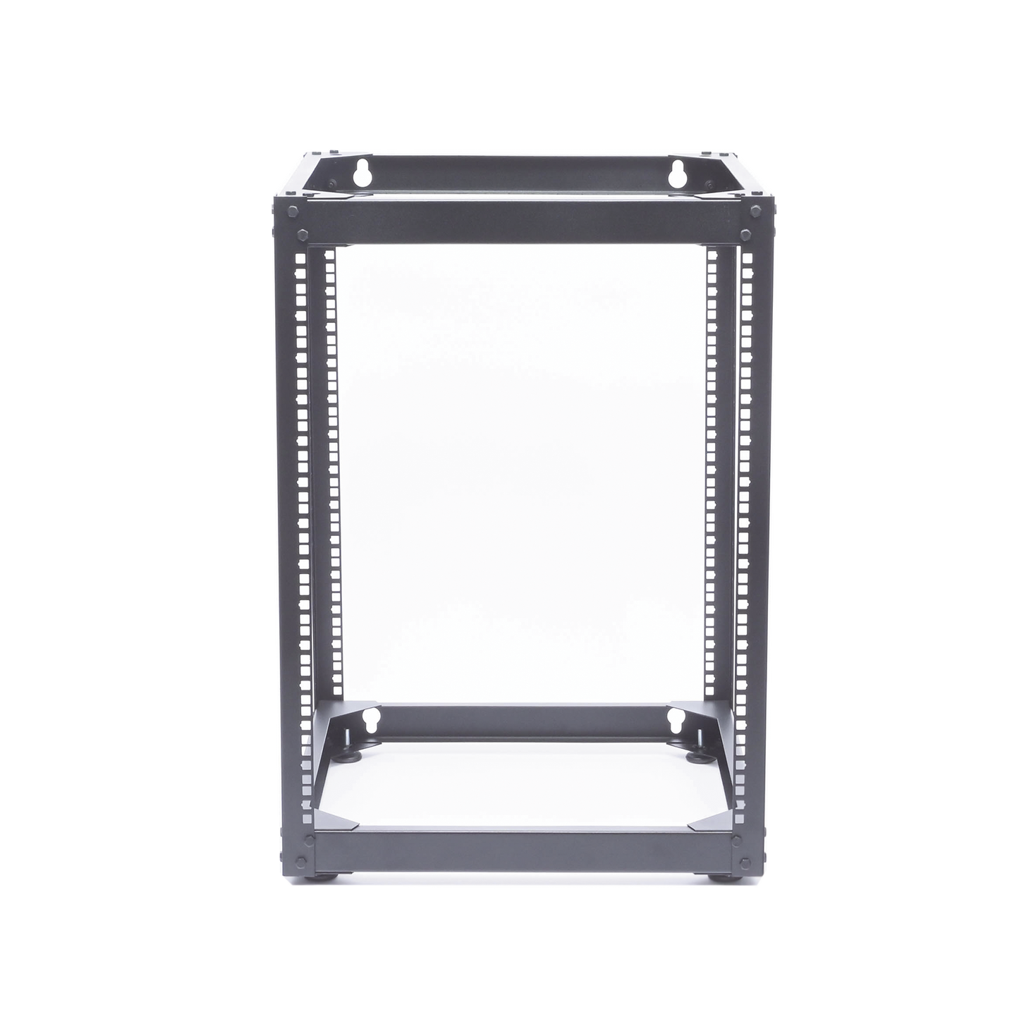 LP-RPP-1914 - Rack Abierto de 4 Postes Instalación Pared o Piso de 14 Unidades, Ideal para Equipo de Audio!