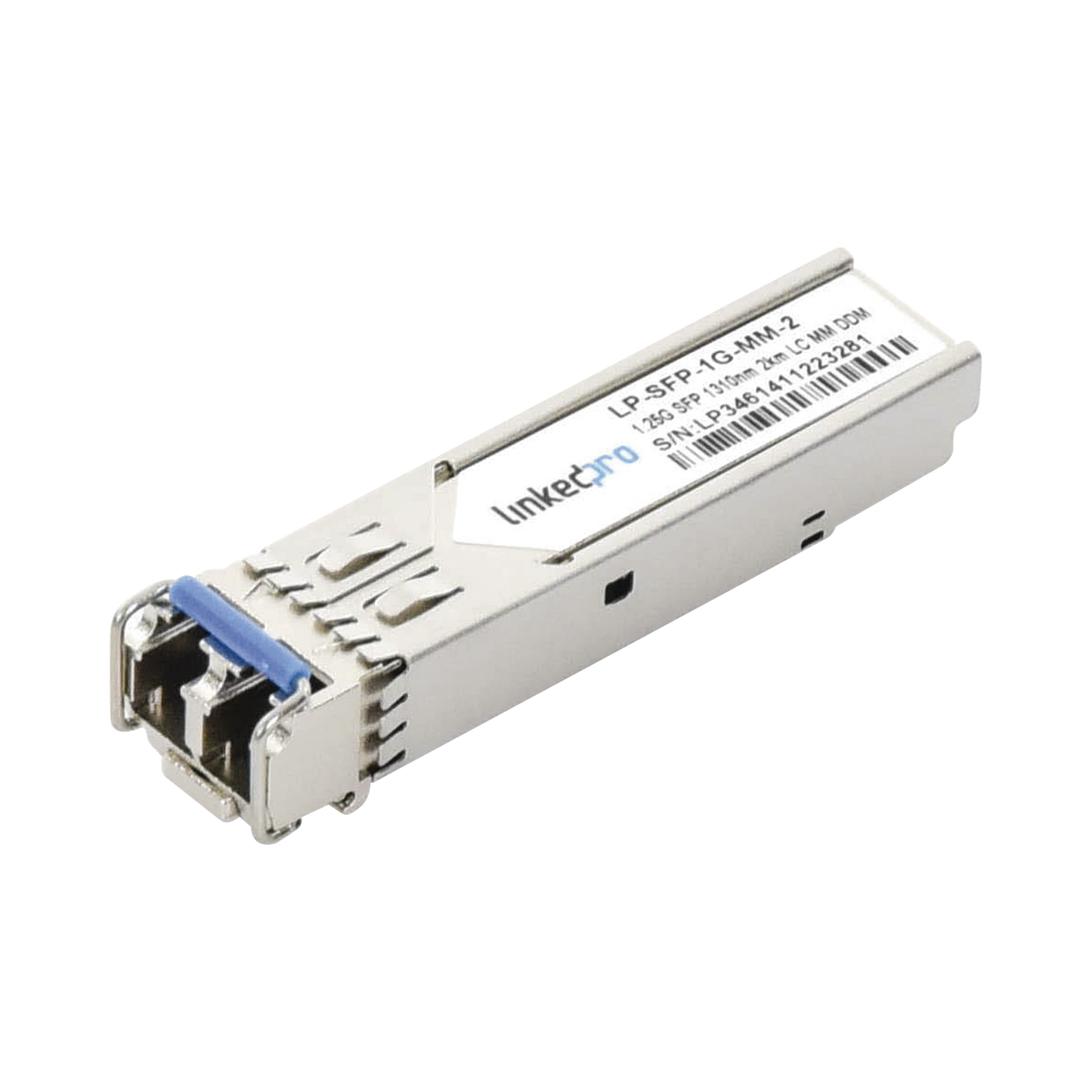 LP-SFP-1G-MM-2 - Transceptor Óptico SFP (Mini-Gbic) / Multimodo 1310 nm / 1.25 Gbps / 1000BASE-SX / Conectores LC/UPC Dúplex / DDM / Hasta 2 km