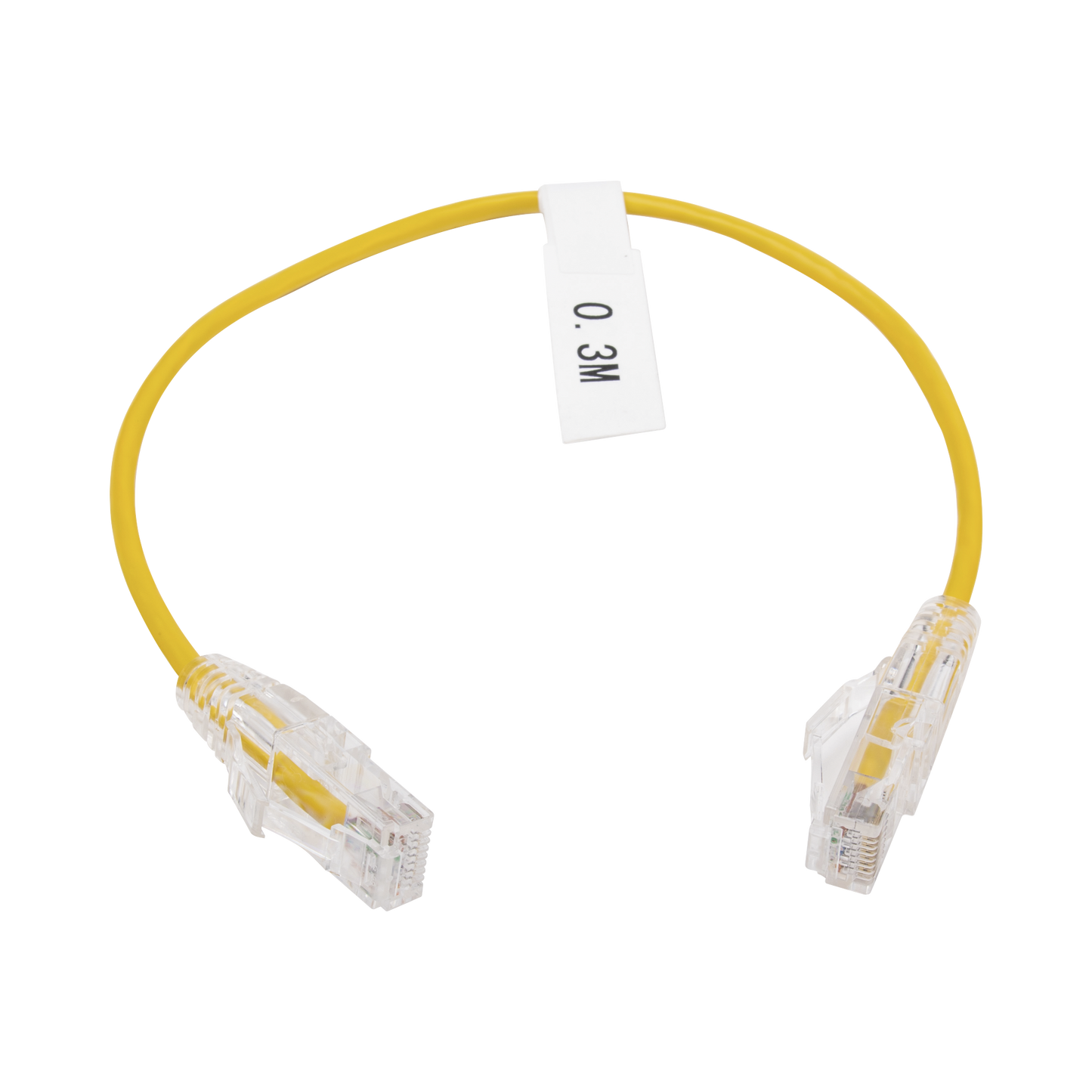 LP-UT6-030-YE28 - Cable de Parcheo Slim UTP Cat6 - 30 cm (11.81 Pulgadas) Amarillo Di�metro Reducido (28 AWG)