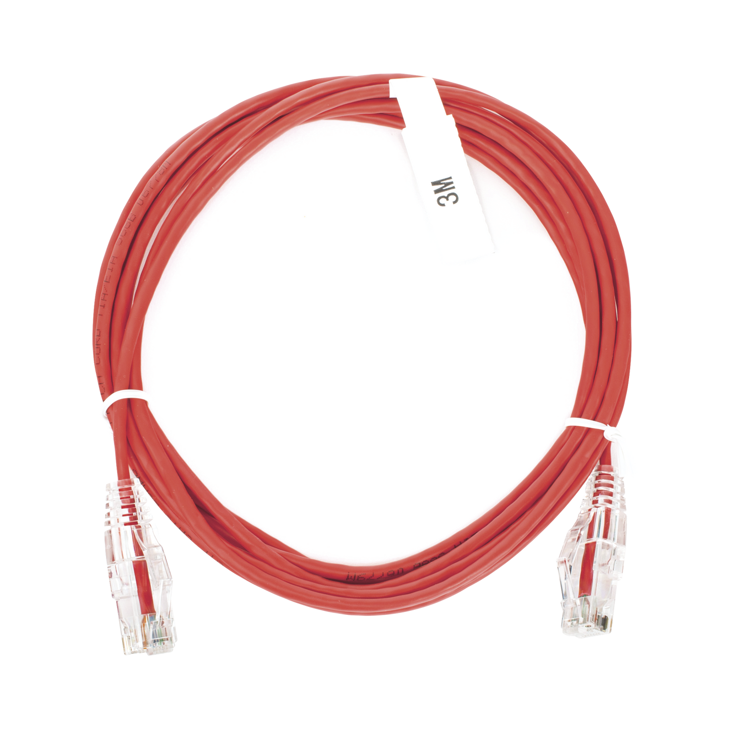 LP-UT6-300-RD-28 - Cable de Parcheo Slim UTP Cat6 - 3 Metros (9.84 Pies) Rojo Di�metro Reducido (28 AWG)