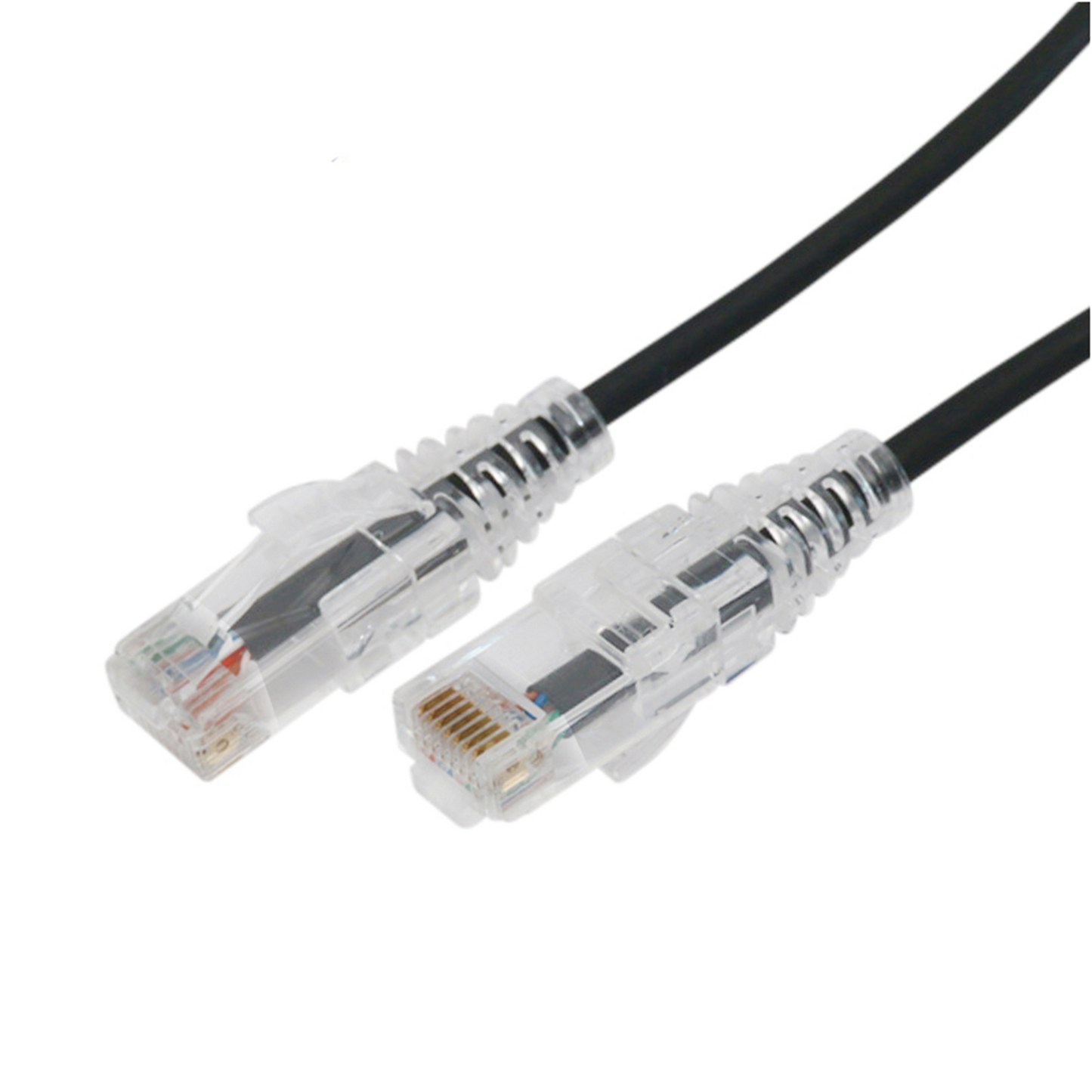 LP-UT6A-500-BK-28 - Cable de Parcheo Slim UTP Cat6A - 5 Metros (16.40 Pies) Negro, Di�metro Reducido (28 AWG)