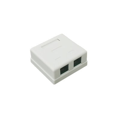 LP-WP-09 - Caja de Pared con Jack UTP Cat5e y Jack RJ11 Telef�nico