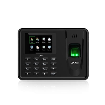 LX-40Z Lector de Huella con Teclado para Control de Asistencia, 500 Huellas, Genera Reporte por USB en Excel, Descarga mediante memoria USB / Incluye Fuente