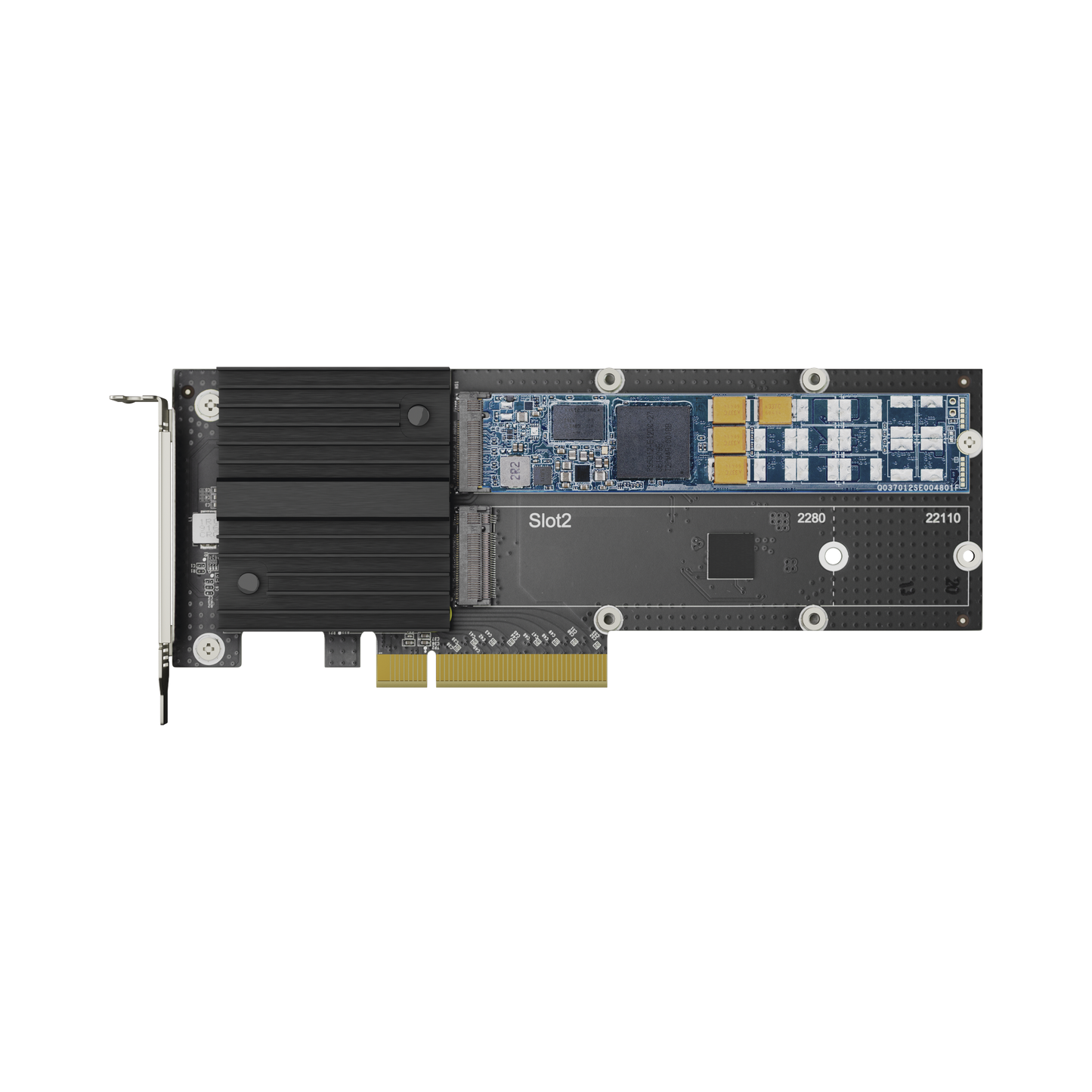 M2D20 Tarjeta adaptadora SSD M.2 de doble ranura para aceleración de caché