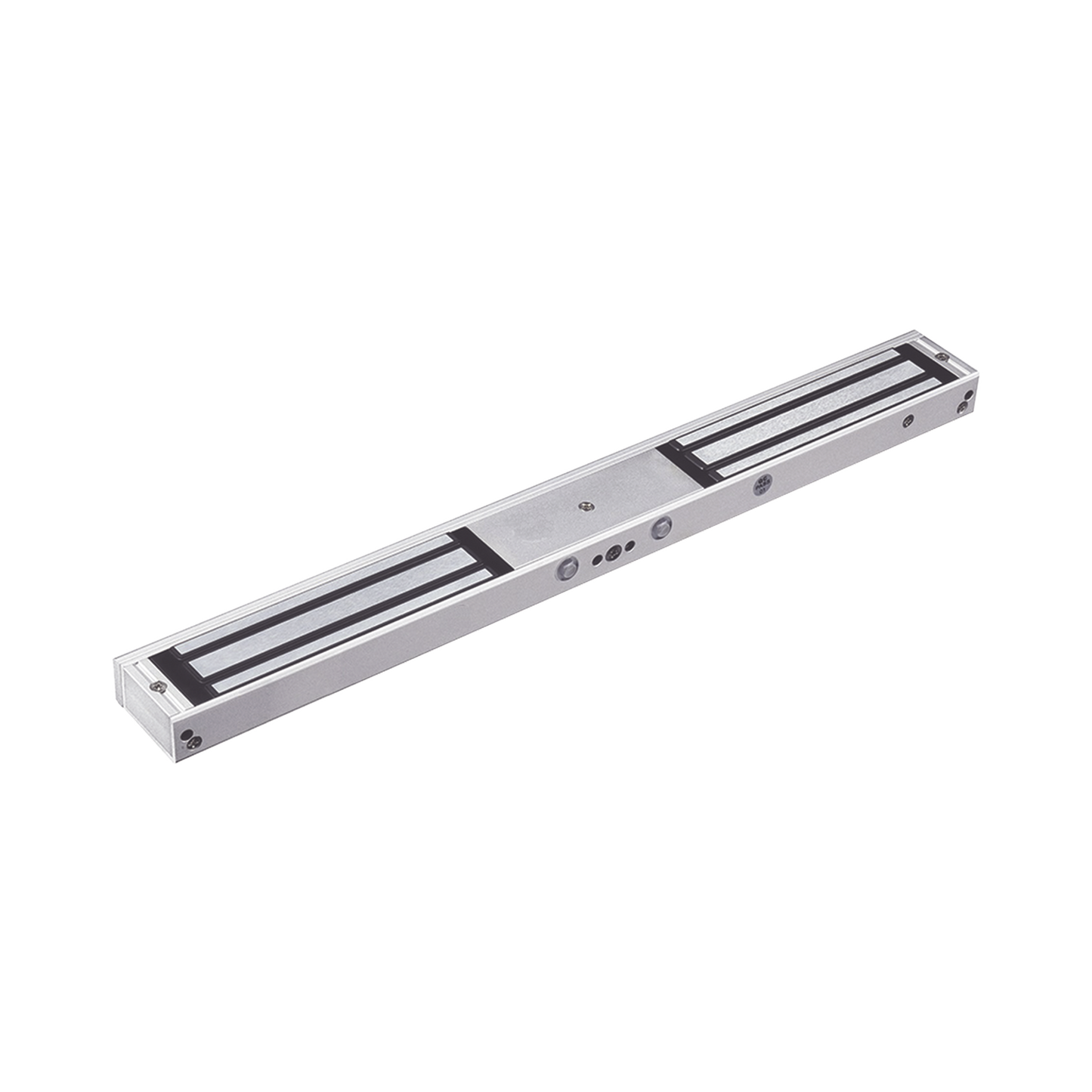 MAG1200NDLED - Chapa Magnética Doble para Aplicación en Puertas de Doble Hoja. 1200 lbs(x 2). LED indicador ultrabrillante