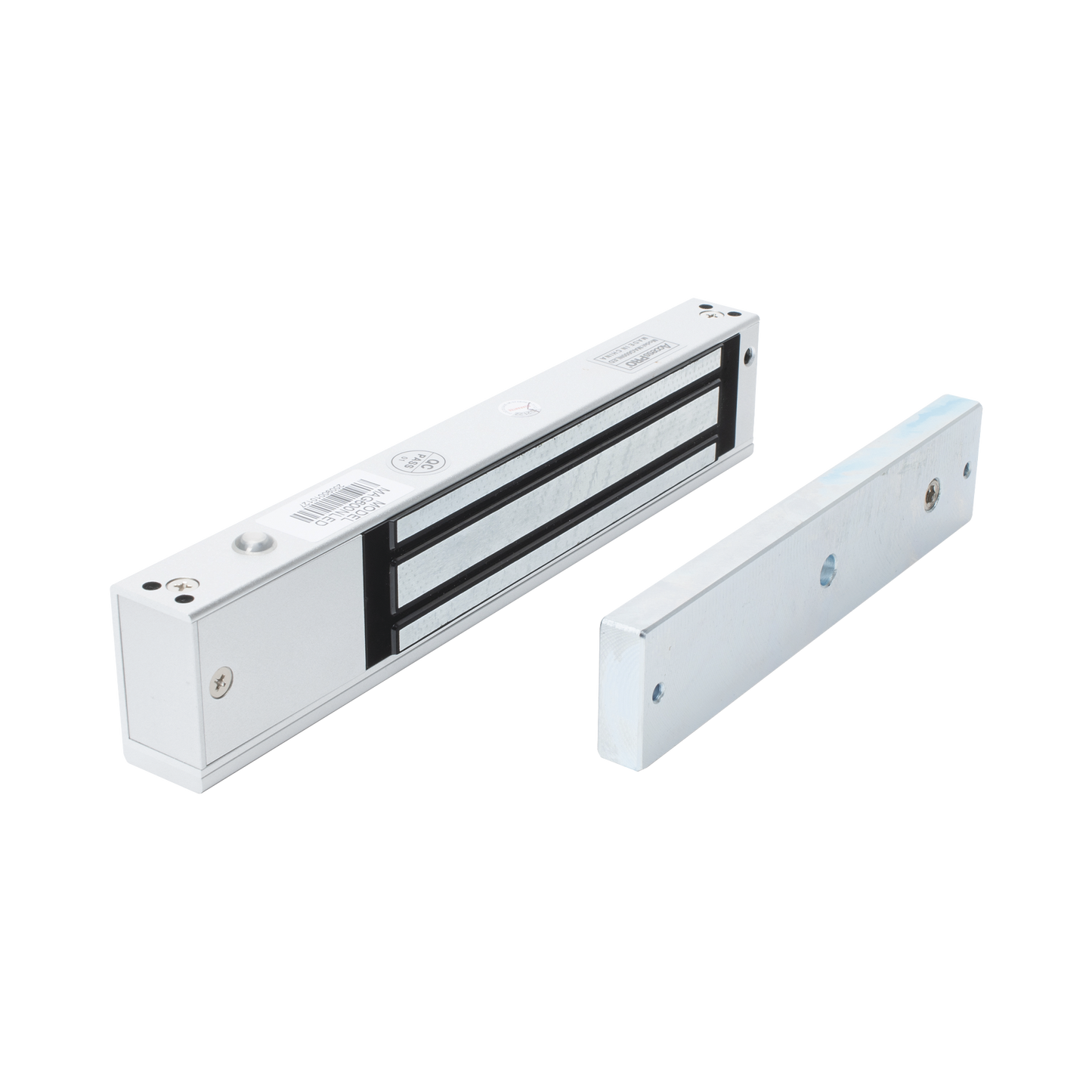 MAG600NLED - Chapa Magnética de 600 lbs con LED Ultra-brillante, Sensor de Estado de Placa y Sin Magnetismo Residual