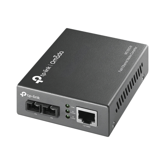 MC100CM Convertidor Fibra Óptica Multimodo /  1 Puerto RJ45 10/100 Mbps / Puerto Fibra Óptica SC 100 Mbps / Hasta 2 Km / Plug and Play