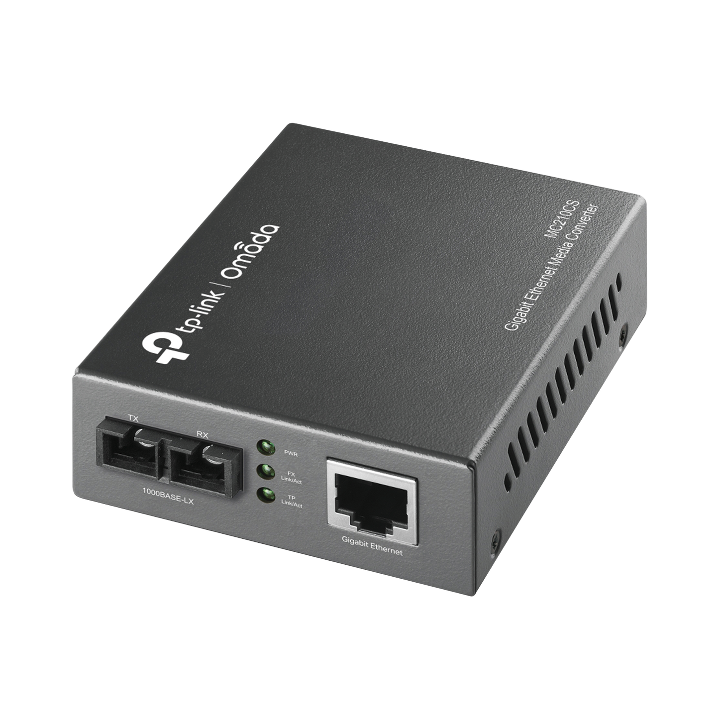 MC210CS - Convertidor Fibra Óptica Monomodo / 1 Puerto RJ45 10/100/1000 Mbps / Puerto Fibra Óptica SC 1000 Mbps / Hasta 20 Km / Plug and Play