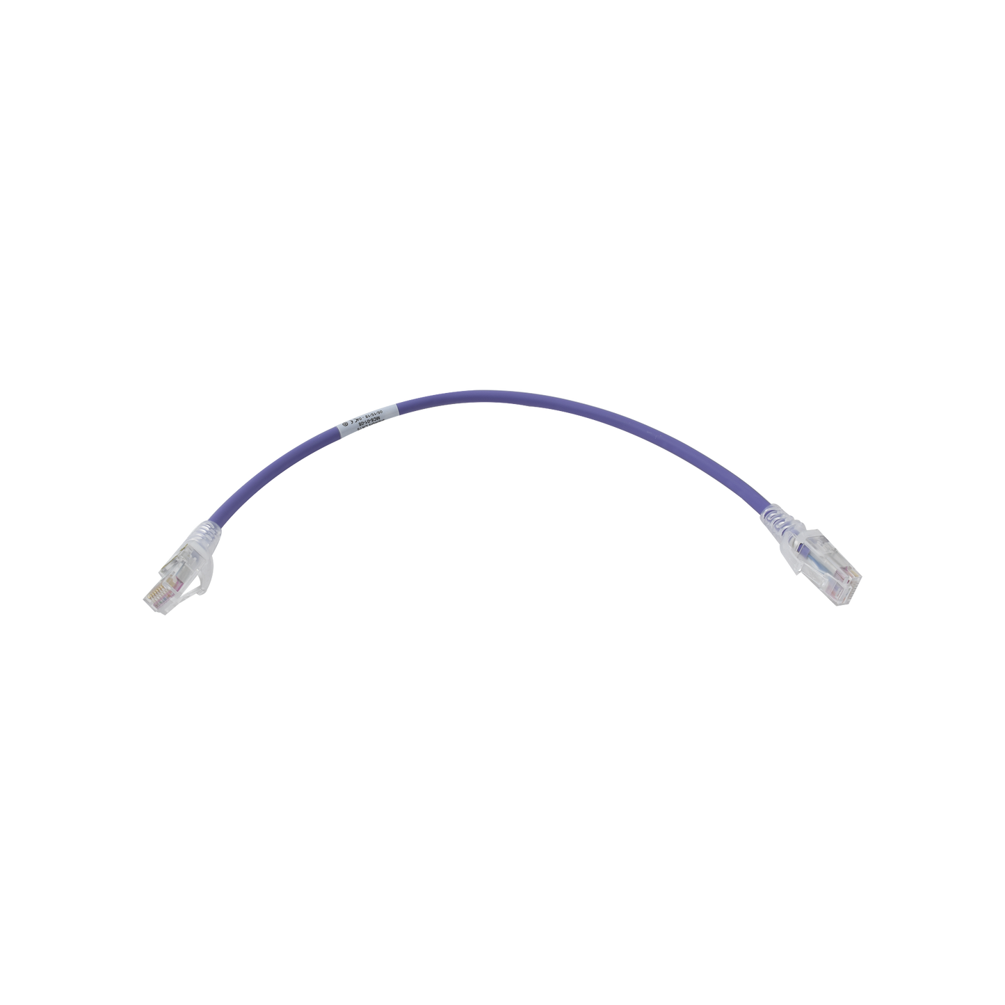 MC6-01-08 - Patch Cord MC6 Modular Cat6 UTP, CM/LS0H, 0.3 Metros (1 Pie), Color Violeta