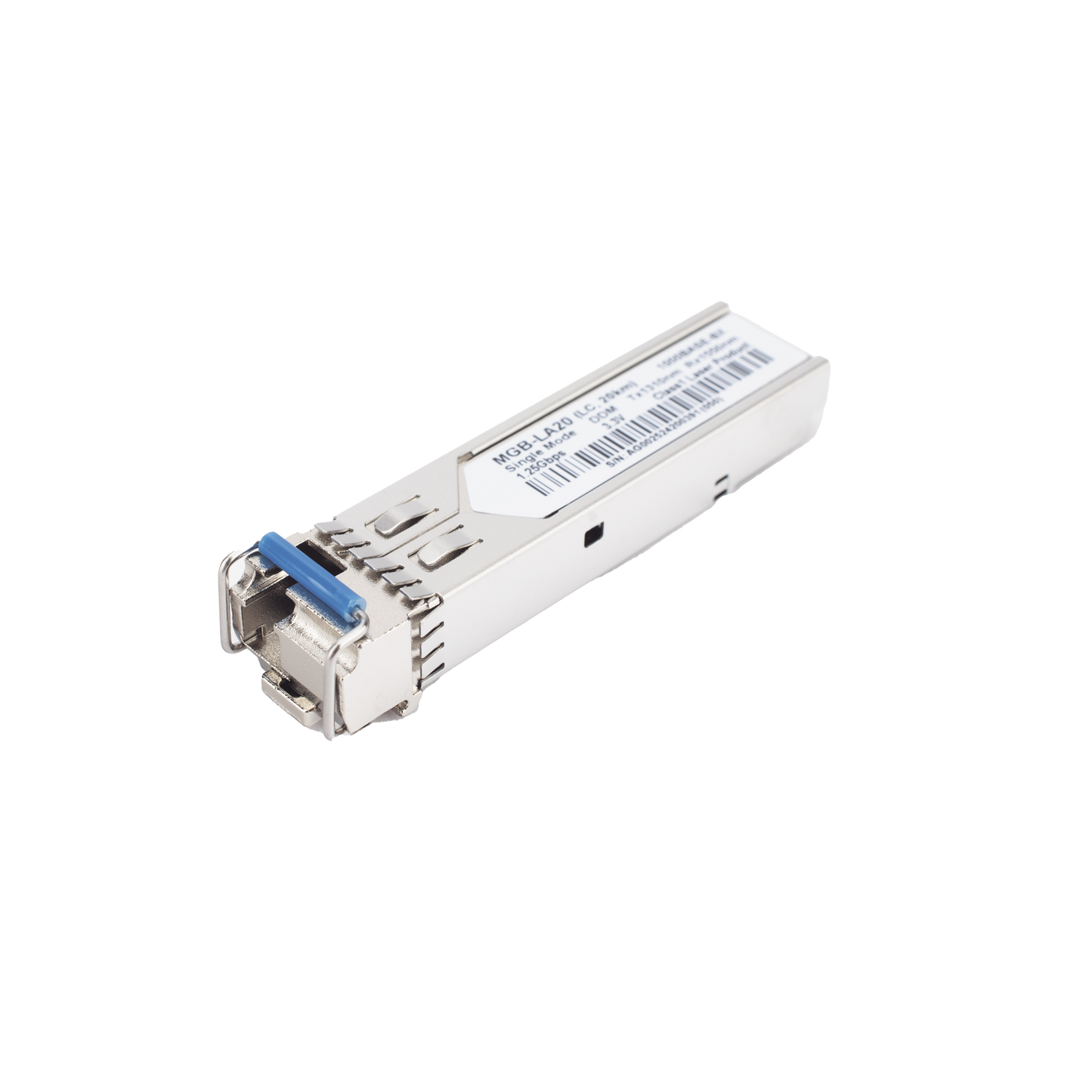 MGB-LA20 - Transceptor WDM mini-Gbic SFP 1G LC TX:1310nm RX:1550 para fibra Mono Modo 20 Km, Requiere MGB-LB20