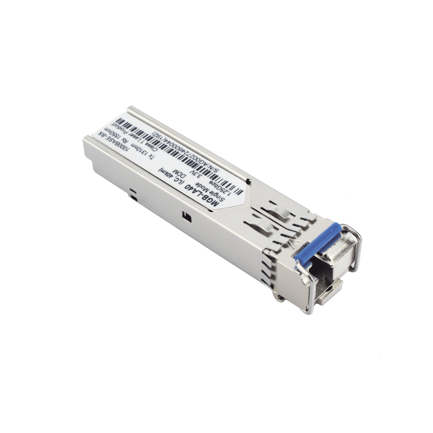 MGB-LA40 - Transceptor mini-Gbic SFP 1G LC TX:1310nm RX:1550 para fibra Mono Modo 40 Km WDM, Requiere MGB-LB40