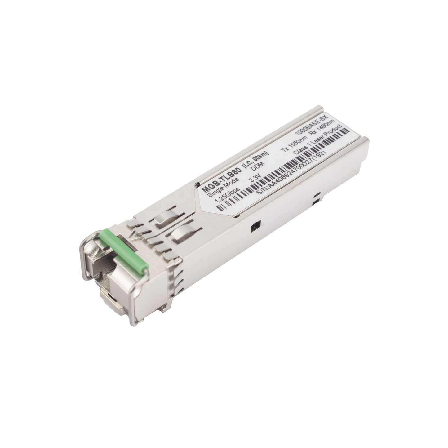 MGB-TLB80 - Módulo mini-GBIC SFP-Port 1000BASE-BX (WDM, TX:1550nm) - 80 km (-40~85 grados C)