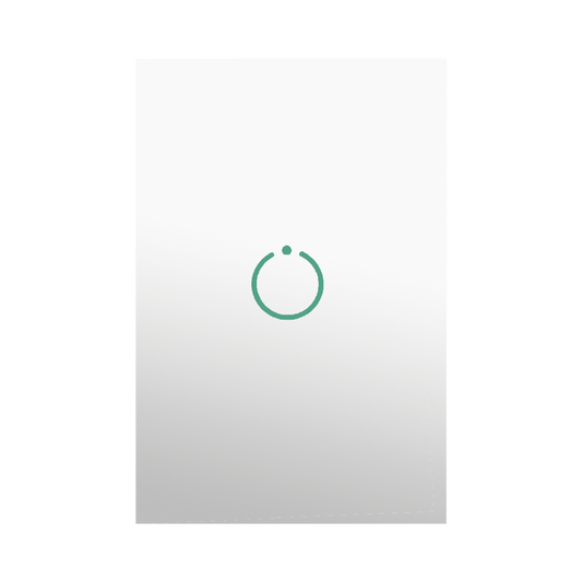 MHS511SL (ZWAVE) Interruptor On/Off panel táctil touch inalámbrico Zwave Plus 1 boton. No requiere cable neutro, Compatible con Hubitat HC8, Álula  M2M, otros