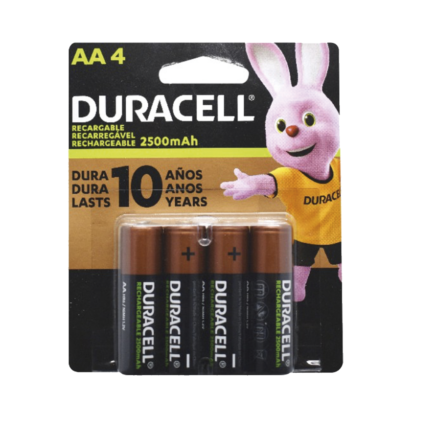 MN1500B4 - Batería Alcalina AA / DURACELL / 1.5 A No Recargable