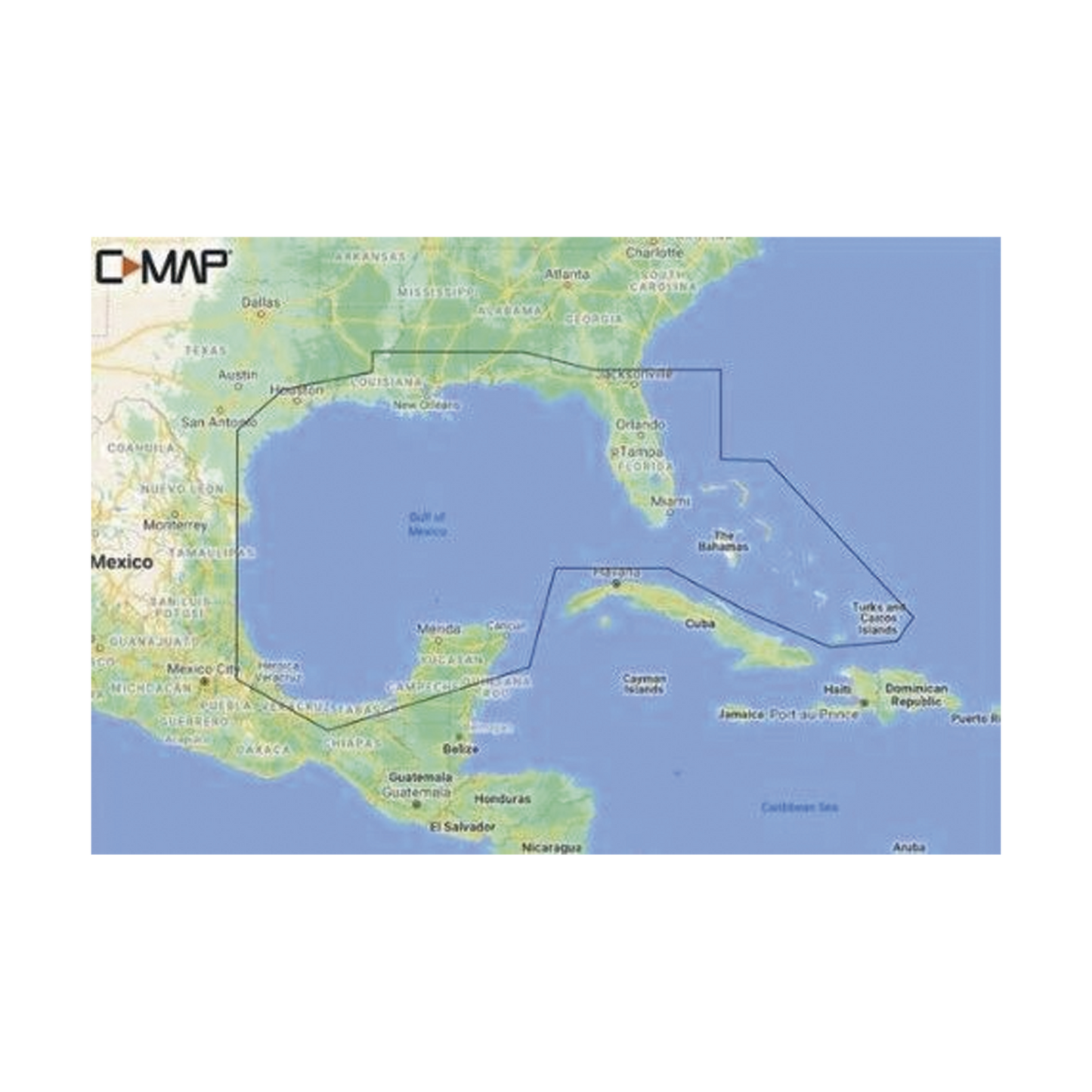 M-NA-Y204-MS - M-NA-Y204-MS C-MAP REVEAL del Golfo de México y Bahamas