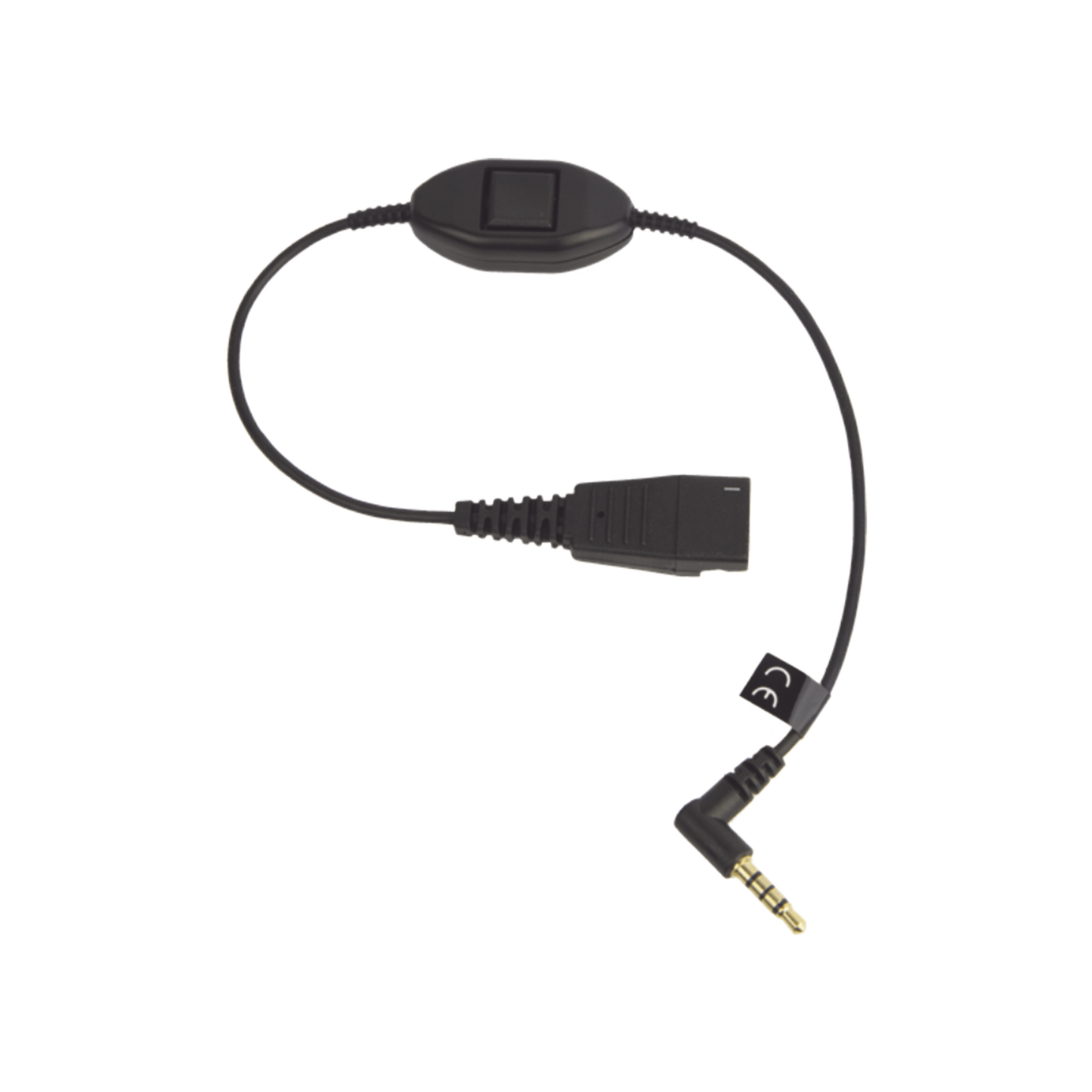 MOBILE-QD-35MM-S - Jabra Cord QD a conector de 3.5 mm con Push-to-Talk para teléfonos celulares smartphones (8800-00-103)