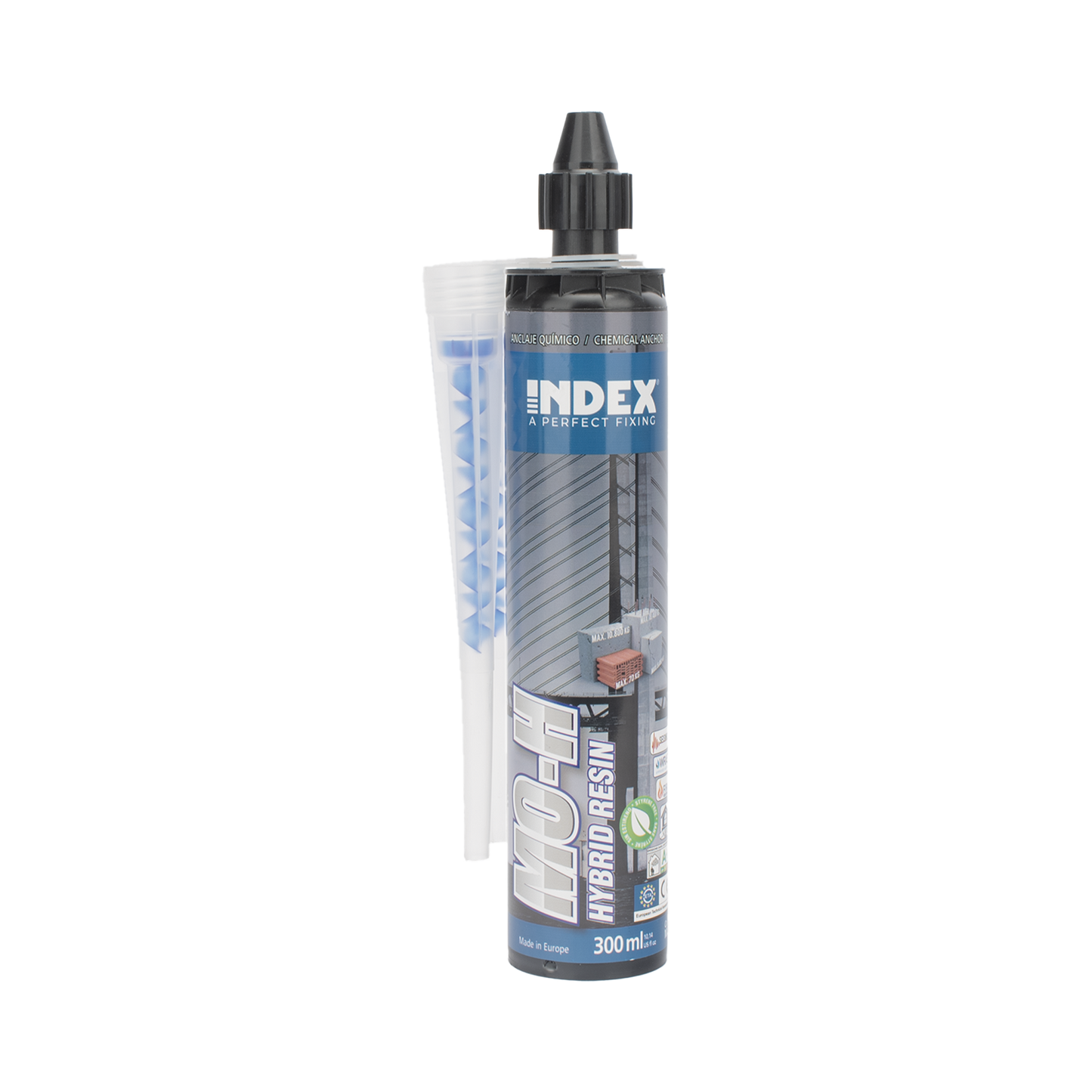 MOH300 - Resina Epoxy Vinylester sin Estireno para Altas Cargas en Concreto y Ladrillo / Curado Rápido / Para Cargas Sísmicas Categoría C1 / Contenido 300 ml.