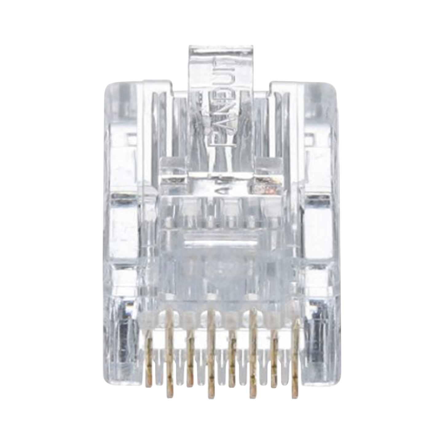 MP588-L - Plug RJ45 Cat5e, Para Cable UTP de Calibres 24-26 AWG, Chapado en Oro de 50 Micras, Paquete de 50 Piezas
