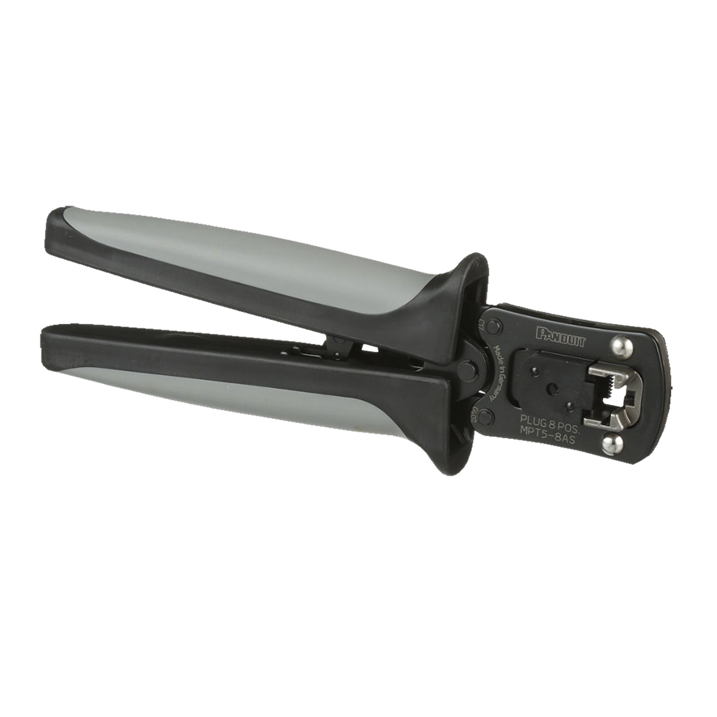 MPT5-8AS - Pinzas Ponchadoras Para Plugs Modulares RJ45, Cat5e, Cat6 y Cat6A, Color Negro