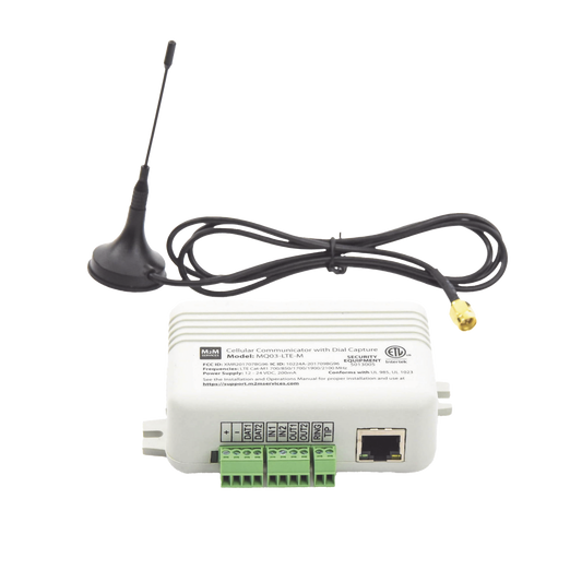 MQ03-LTE-M-LAN Comunicador DUAL ETHERNET + 4GLTEM/5G / 2 ENTRADAS Y 2 SALIDAS / Programación Remota / 1 Año de servicio GRATIS