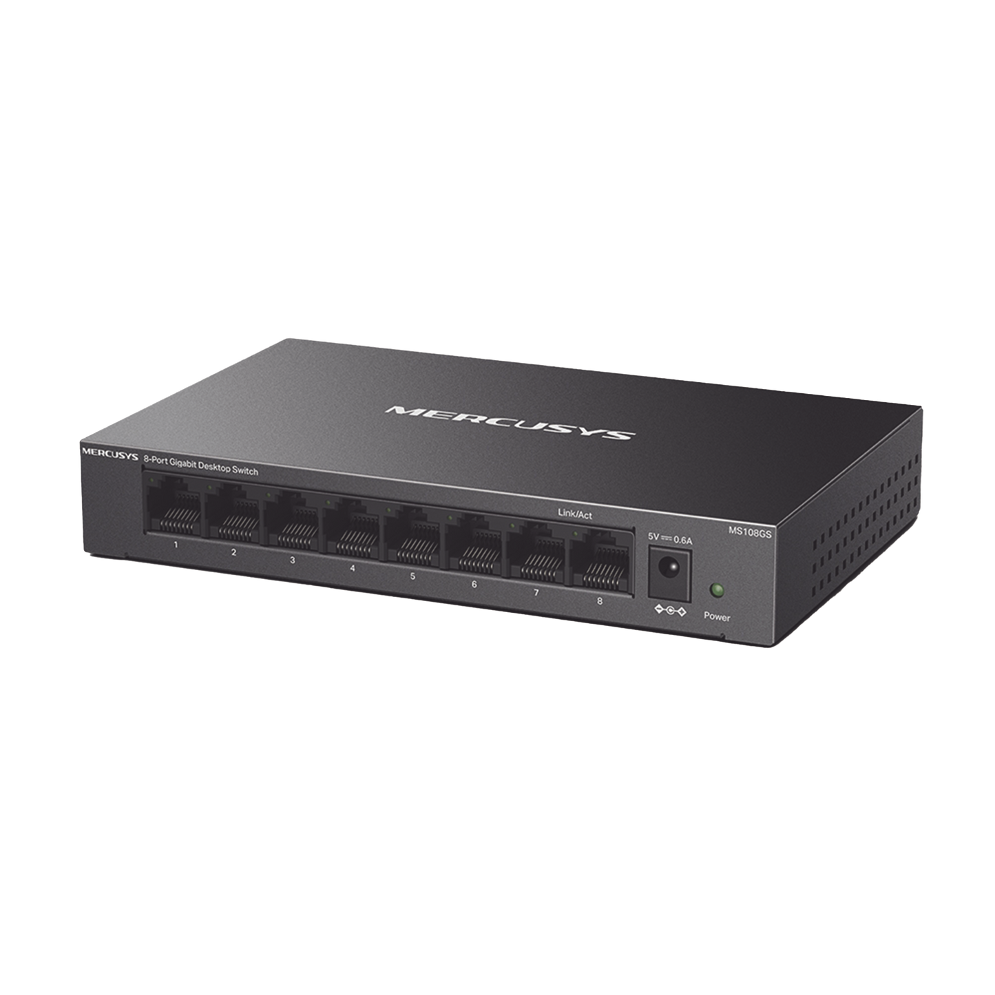 MS108GS - Switch NO Administrable / Para escritorio / Carcasa de Metal / 8 puertos 10/100/1000 Mbps / Diseño Compacto / Plug and Play