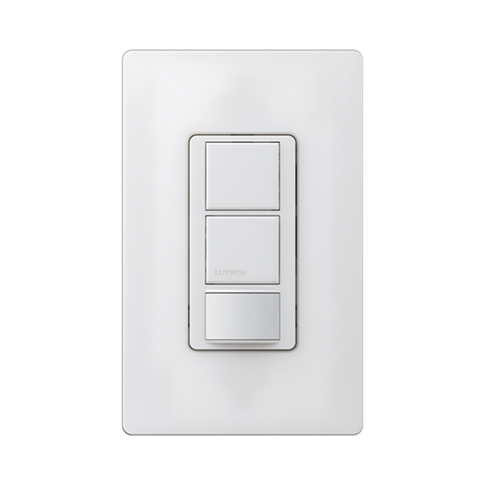 MSOPS6DDVSW (XCT) Apagador doble con sensor de presencia, ideal para salas de entretenimiento, conferencia, etc.