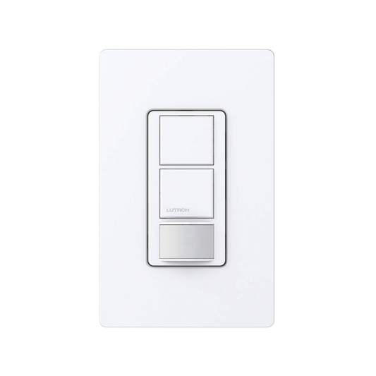 MSOPS6DDVWH (XCT) Apagador doble con sensor de presencia, ideal para salas de entretenimiento, conferencia, etc.