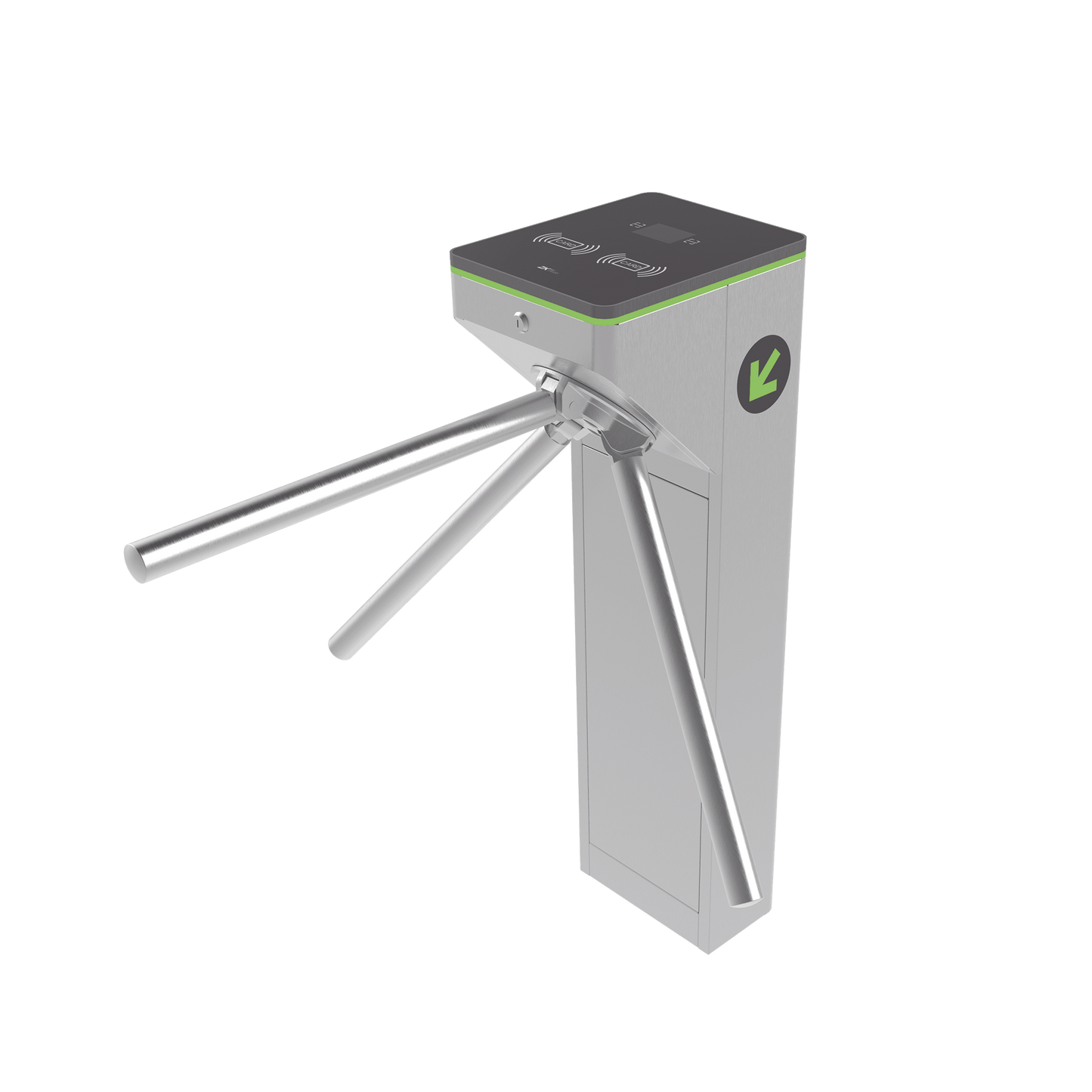 MTS-1000 - Torniquete Trípode de Acero Inoxidable / Diseño ultra compacto / 25 Personas por Minuto / 2 Millones de ciclos