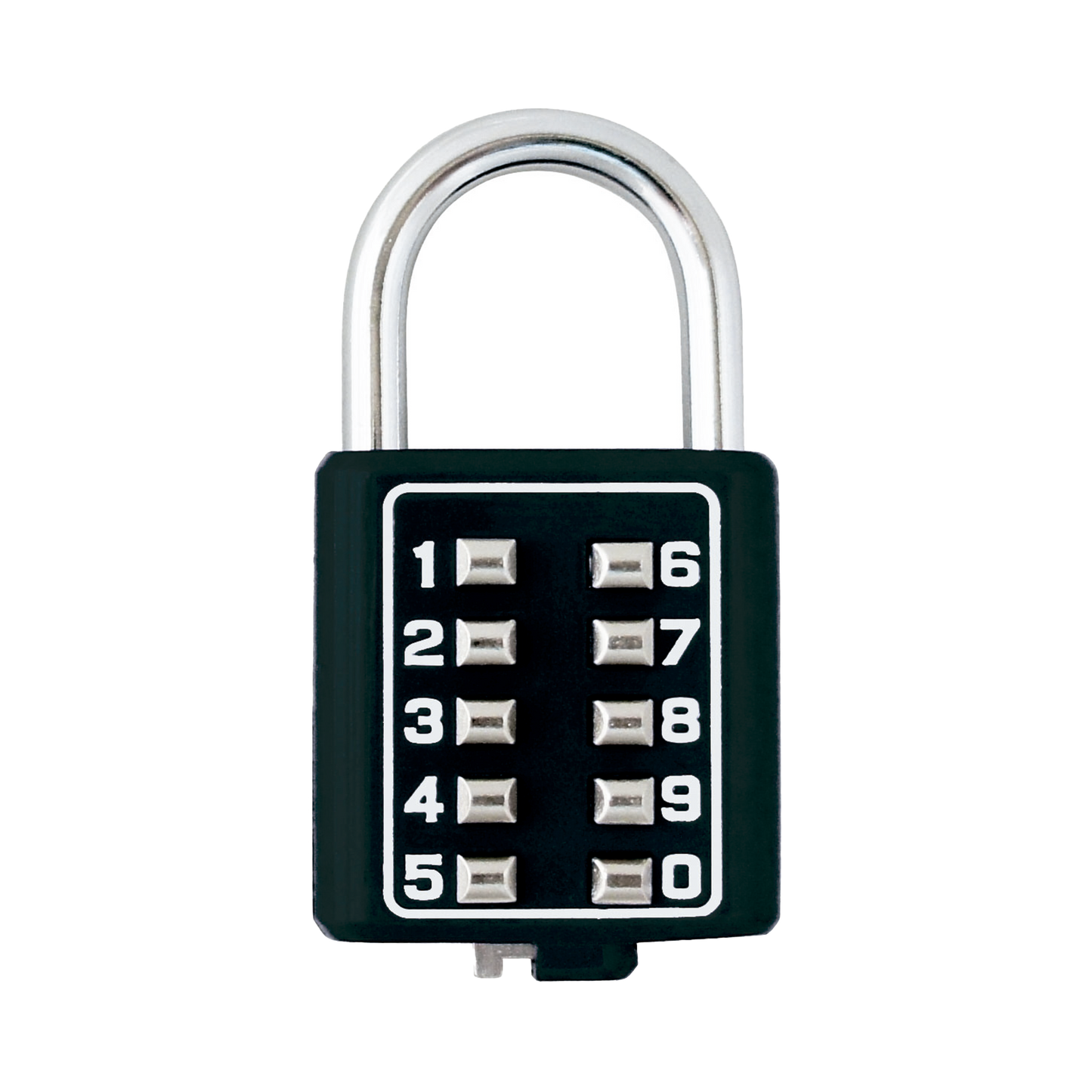 MX2785 Candado Digital de Combinación M40 / No Requiere Llave / Combinación única integrada por 4 dígitos / Color Negro.