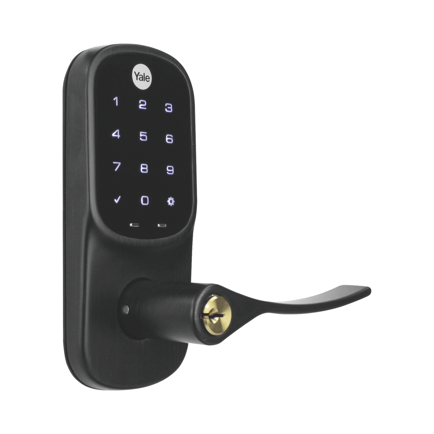 MX89612 - Cerradura YRL226 con Teclado Táctil y Manija /Smarphone Control Opcional/ bronce Antiguo/ Para puertas de 35 mm a 45 mm de espesor.