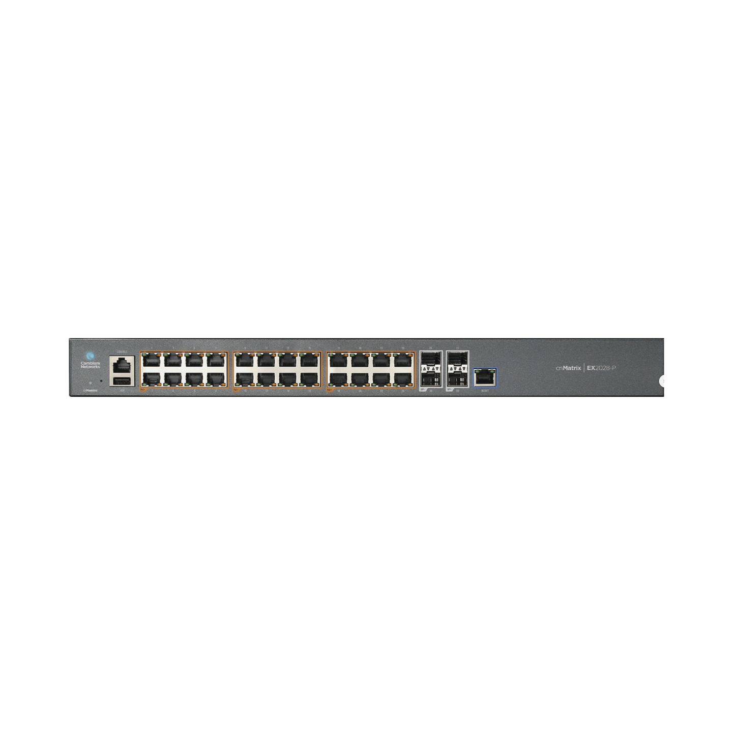 MX-EX2028PXA-U - Switch cnMatrix EX2028-P capa 3 de 28 puertos (24 PoE Gigabit 802.3af/at, 4 SFP+) administración desde la Nube (MX-EX2028PxA-U)