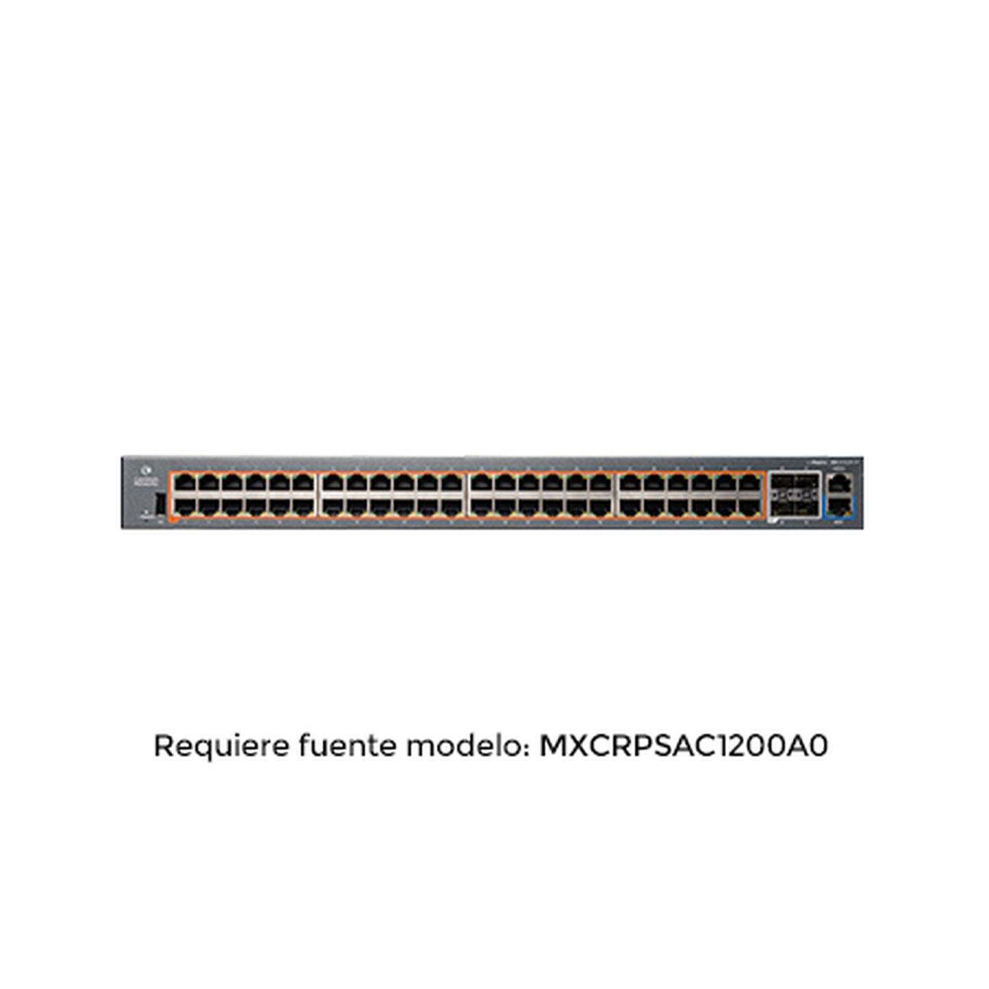 MX-EX2052GXPA-10 Switch PoE inteligente / cnMatrix EX2052R-P / PoE+ / 48 puertos x 1 Gps / 4 SFP+, fuente de alimentación extraíble