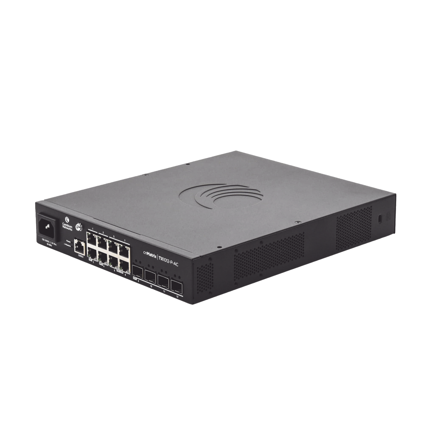 MX-TX1012GXPA-00 - Switch cnMatrix TX1012-AC-P PoE Ideal para WISP / 8 Puertos Gigabit PoE + 4 SFP+ / PoE Budget 200W /Capa 2 y Capa 3 / Gestión Gratuita Desde la Nube