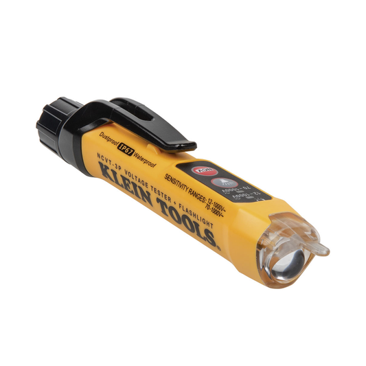 NCVT3P Detector de Voltaje sin contacto de doble rango, de 12 - 1000 V CA con linterna.