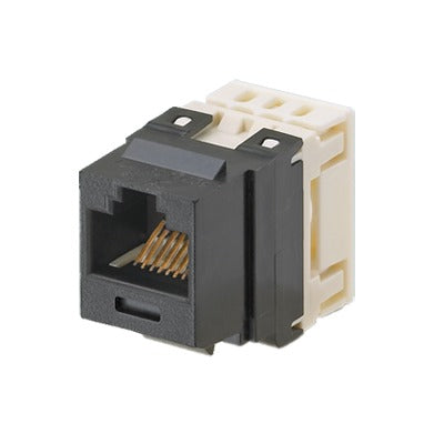 NKP5E88MBL - Conector Jack Estilo 110 (de Impacto), Tipo Keystone, Categor�a 5e, de 8 Posiciones y 8 Cables, Color Negro