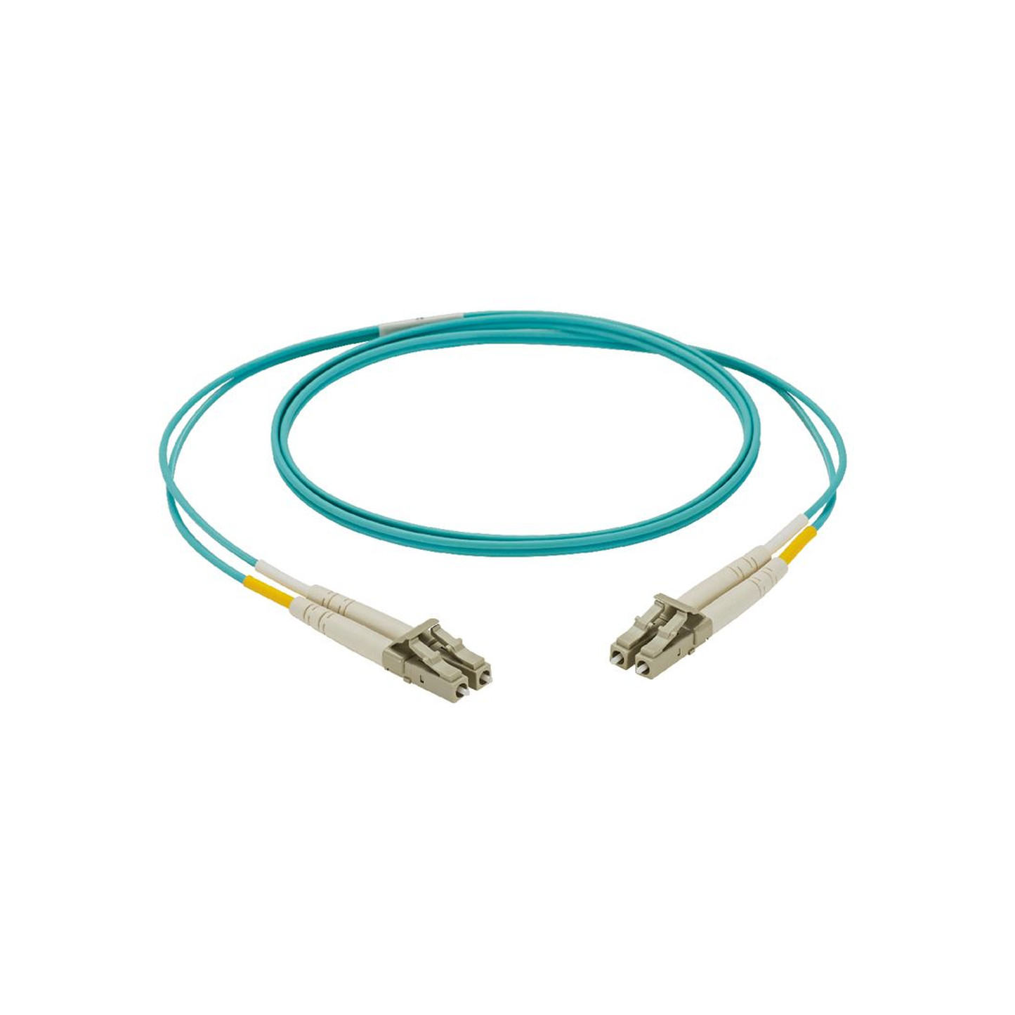 NKFPX2ELLLSM003 - Jumper de Fibra Optica Multimodo 50/125 OM3, LC-LC Duplex, LSZH, Color Aqua, 3 Metros (9.84 Pies)