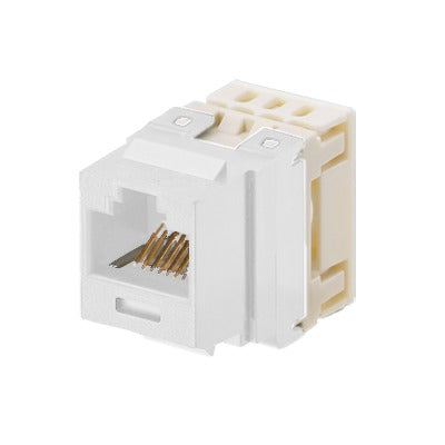 NKP5E88MWH - Conector Jack Estilo 110 (de Impacto), Tipo Keystone, Categor�a 5e, de 8 Posiciones y 8 Cables, Color Blanco