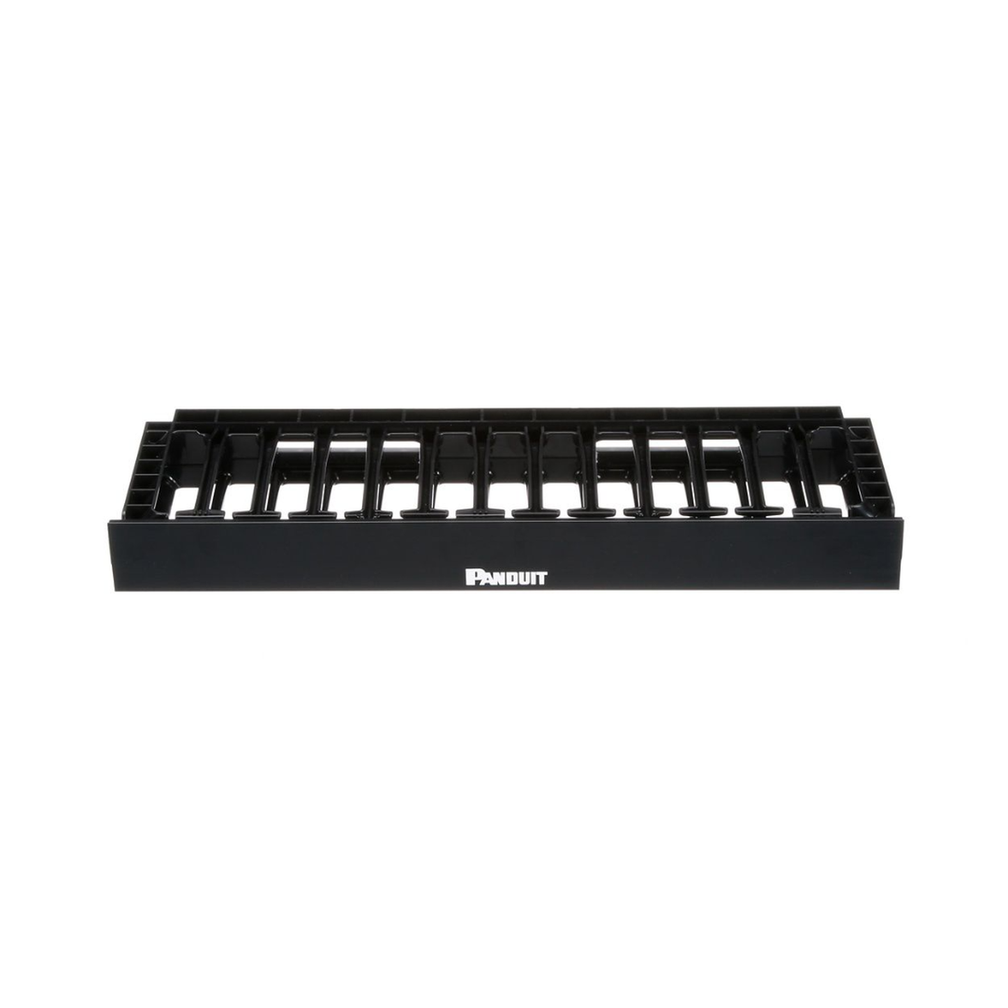 NMF1 Organizador de Cables Horizontal NetManager de Alta Densidad, Sencillo (Solo Frontal), Para Rack de 19in, 1UR