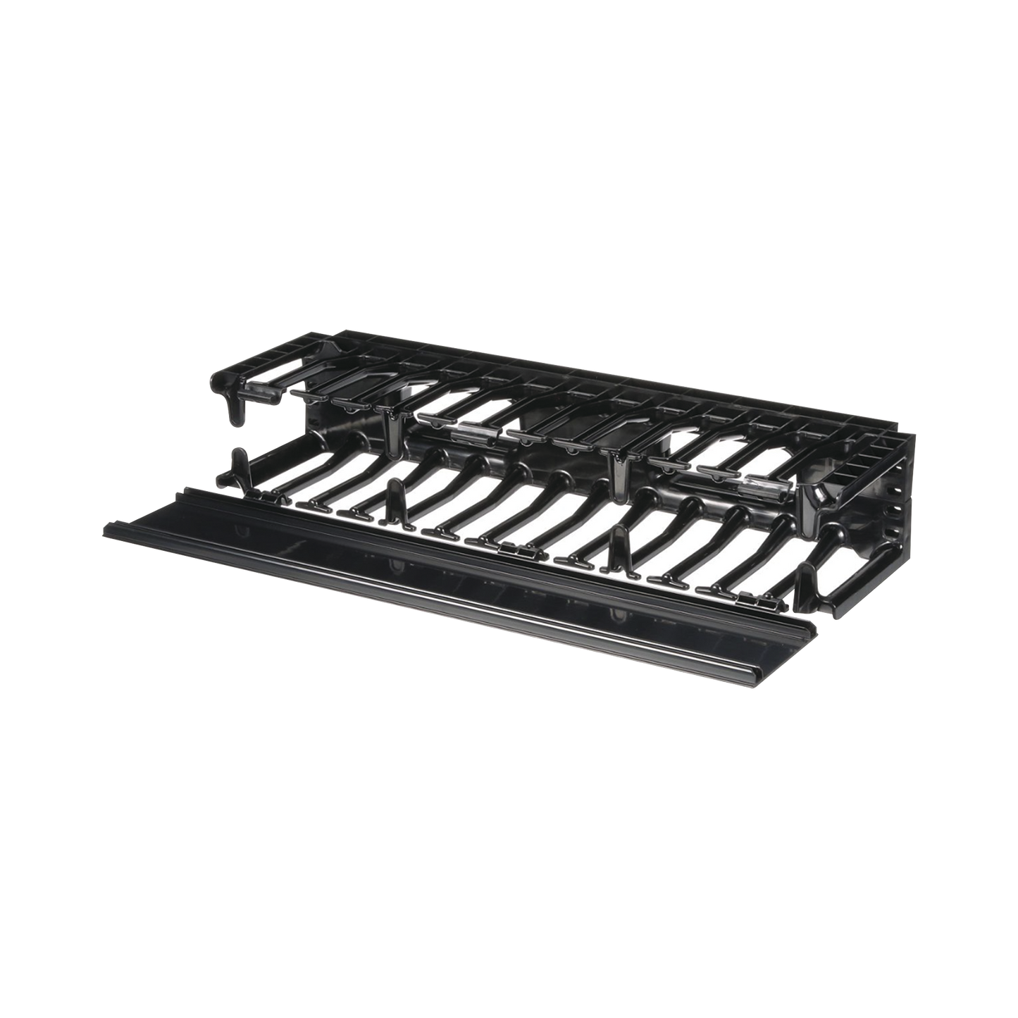 NMF2 - Organizador de Cables Horizontal NetManager de Alta Densidad, Sencillo (Solo Frontal), Para Rack de 19in, 2UR