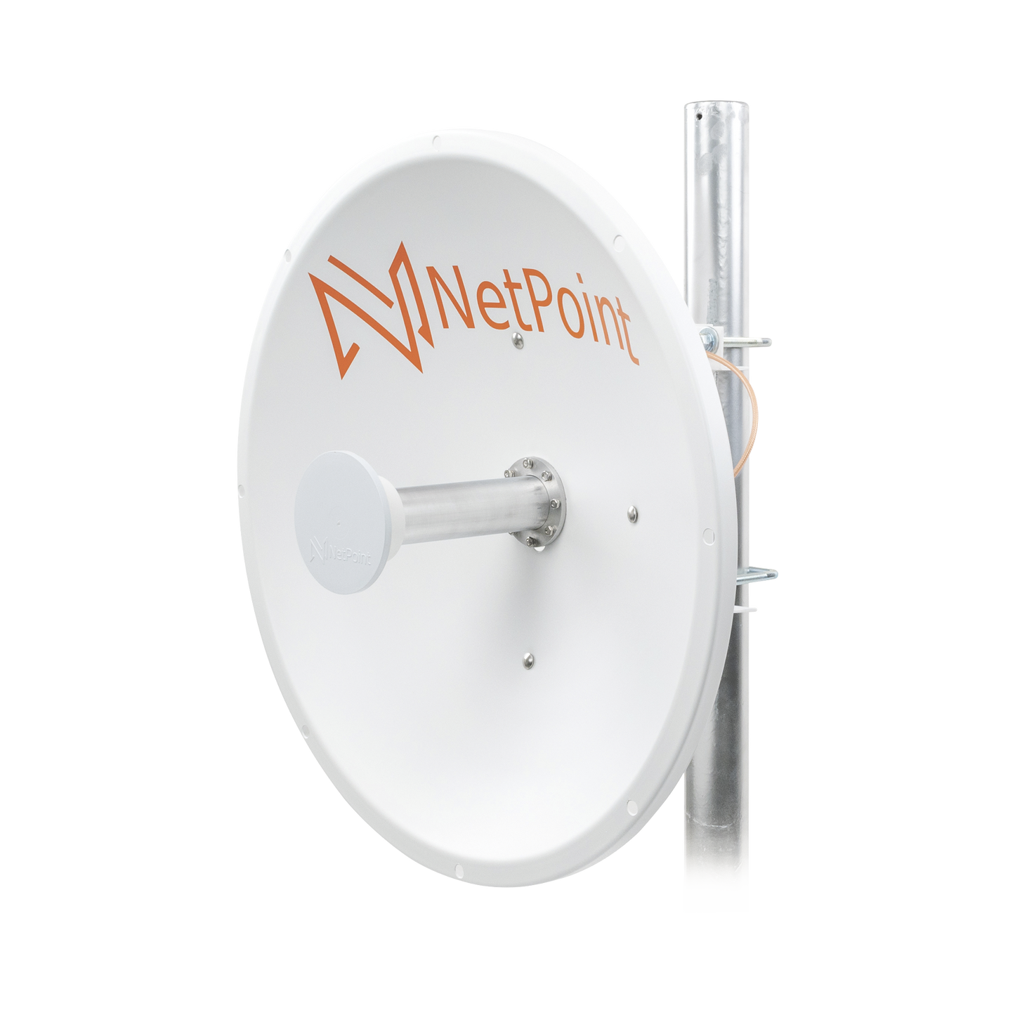 NP1GEN2 Antena Direccional de alto rendimiento / diámetro de 60 cm / 4.9-6.4 GHz / Ganancia 30 dBi / SLANT de 45 ° y 90 ° / Ideal para 30 km / Conector N-Hembra / Montaje y jumpers incluidos.