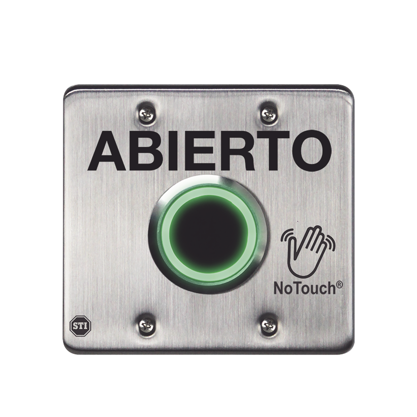 NT-SS202-ES - Interruptor IR NoTouch® de Acero Inoxidable, Salida Doble, ABIERTO