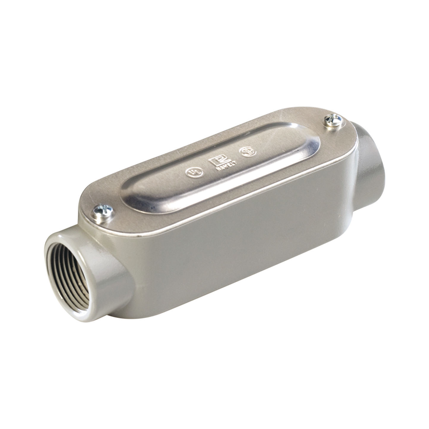 OC-2627C - Caja oval roscada tipo C de 2" (50.8 mm) Incluye tapa y tornillos.